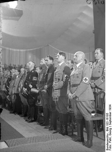 Opening of the 1934 Reichsparteitag in Nuremberg's Luitpoldhalle